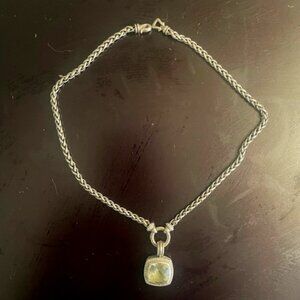 David Yurman Albion Pendant with Diamonds in Silver